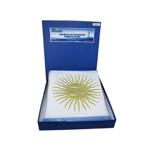 BANDERA CEREMONIA REGLAMENTARIA ARGENTINA 140X90CM MILENIO - 2500 - Image 1