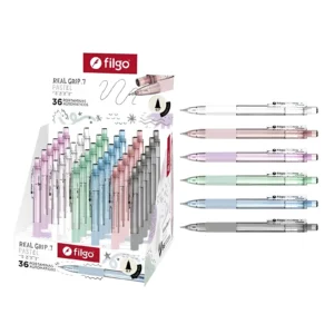 PORTAMINA 0.7MM REALGRIP CON GOMA CAJA X36 FILGO - H107- - Image 1
