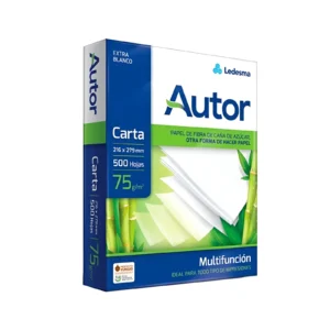 RESMA CARTA 75GRS/M2 500 HOJAS AUTOR - 101072