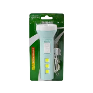 LINTERNA LED CARGA USB 14CM EN BLISTER - 586784/SD-8678 - Image 1