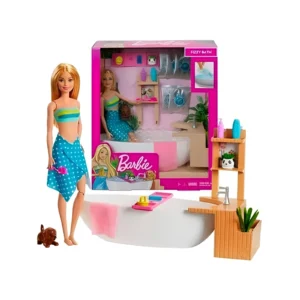 MUÑECA BARBIE BAÑO DE ESPUMA EN CAJA 28X32CM - GJN32/ - Image 1