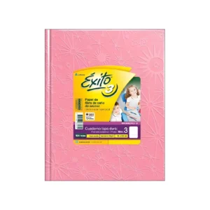 CUADERNO 19X23 RAYADO T/D UNIVERSO ROSA 100H EXITO - 10