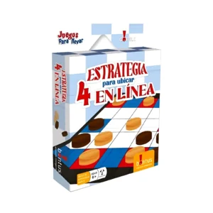 JUEGO ESTRATEGIA PARA ARMAR 4 EN LINEA EN CAJA 13X18CM - - Image 1