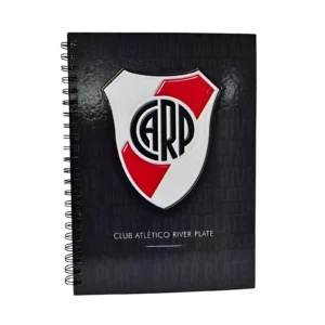 CUADERNO 21X29.7CM RAYADO 80 HOJAS TAPA DURA CON ESPIRAL FUTBOL - Image 1