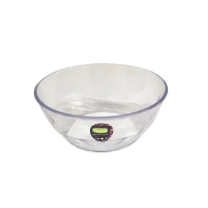 BOWL ACRILICO FACETADO CRISTAL 14X5.5CM FACILA - 8574 - Image 1