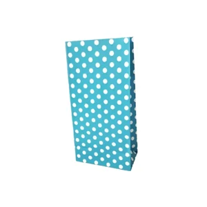BOLSA COTILLON X1 LUNARES TURQUESA 12.5X7X24.5CM - BC12LBFT - Image 1