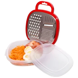RALLADOR DE ACERO CON RECIPIENTE PLASTICO 19X6CM - 1150624 - Image 1