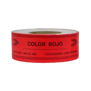 ROLLO DE NUMEROS PARA TURNO X2000 UNIDADES