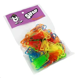 CLIPS PLASTICO COLORES SURTIDOS EN BOLSA X100 UNIDADES SIFAP - 2300402815 - Image 1