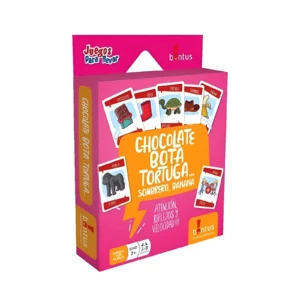 JUEGO DE CARTAS CHOCOLATE BOTA TORTUGA 13.5X18.5CM - 525 - Image 1