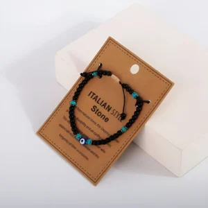 PULSERA HOMBRE PIEDRA ITALIANA OJO TURCO X UNIDAD TRENDY - 53430 - Image 1
