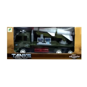 CAMION MILITAR CON LUZ Y SONIDO EN CAJA 31X15CM - 53235 - Image 1