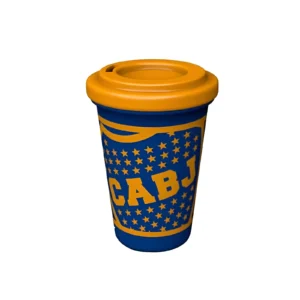 VASO TERMICO CON TAPA CAFE BOCA JUNIORS 500CC - P0-1601-01A - Image 1