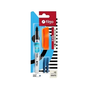 BOLIGRAFO ROLLER 0.7MM + CARTUCHOS BLISTER X3 FILGO - BL - Image 1