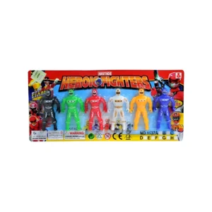 MUÑECO SUPER HEROE MINI X6 EN BLISTER 25X12CM - 52786/6 - Image 1