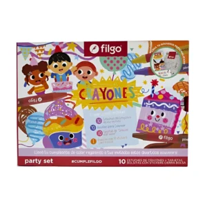 SET PARTY CRAYONES 31PZS EN CAJA FILGO - PARTYSET-WXC - Image 1