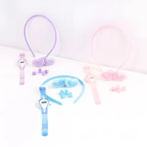 SET DE ACCESORIOS PARA PELO INFANTIL 8 PIEZAS CON RELOJ COLORES SURTIDOS TRENDY - 51646 - Image 1