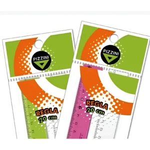 REGLA 20CM X10 UNIDADES PIZZINI - 171220 X10