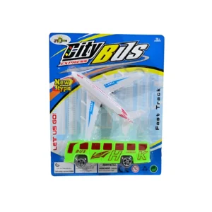 AVION Y COLECTIVO A FRICCION EN BLISTER 22X17X4CM - 5 - Image 1