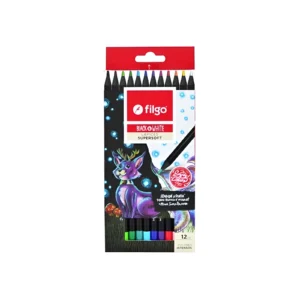 LAPIZ DE COLOR LARGO SUPERSOFT BLACK&WHITE CAJA X12 FILG - Image 1