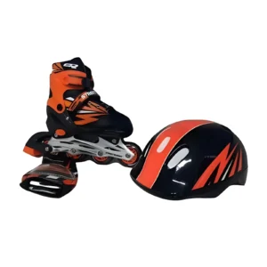 ROLLERS ABEC-7 CON SET DE PROTECCION NARANJA - IK0293