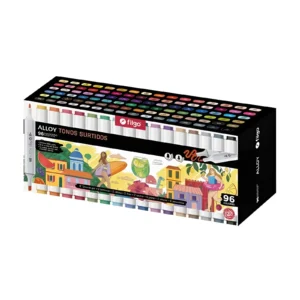 MARCADOR DOBLE PUNTA TONOS SURTIDO ALLOY CAJA X96 UNIDADES FILGO - ALLYM-EM96-SUR - Image 1