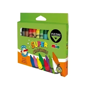 CRAYON SUPER DE CERA CAJA X12 UNIDADES PIZZINI - 9 - Image 1