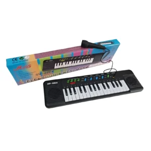 ORGANO CON MICROFONO A PILA MUSICAL EN CAJA 51X14CM - MS-24-03/HWA1118296 - Image 1
