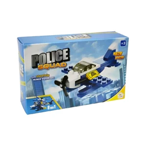 VEHICULO POLICIA P/ARMAR 39/52 PIEZAS EN CAJA 14X9X4CM X UNIDAD MODELOS SURTIDOS - 56020
