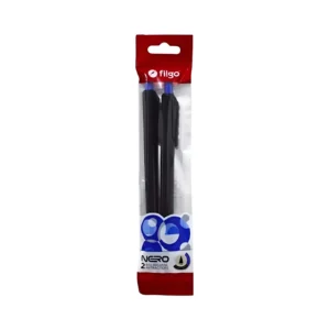 BOLIGRAFO RETRACTIL NERO 1.0MM BLISTER X2 UNIDADES FILGO - NR10-F2 - Image 1
