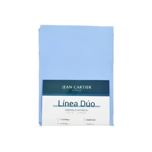 SABANA AJUSTABLE DUO 144 HILOS 1 1/2 48% ALGODON JEAN CARTIER - 0839/1