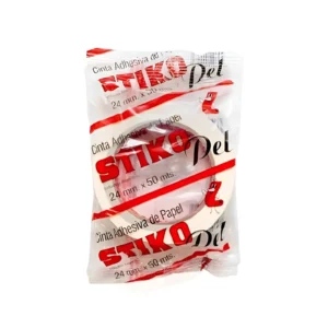 CINTA DE PAPEL 24MMX50MTS X1 UNIDAD STIKO - U829-64 - Image 1