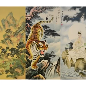 LIENZO TIGRE ESTILO ORIENTAL 70X160CM - C98346-4 - Image 1