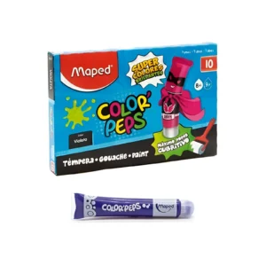 TEMPERA COLOR PEPS VIOLT BERENJENA 8ML CAJA X10 MAPED - Image 1