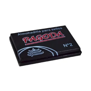 ALMOHADILLA PARA SELLOS Nº2 7X11CM ENVASE METAL PAGODA - Image 1