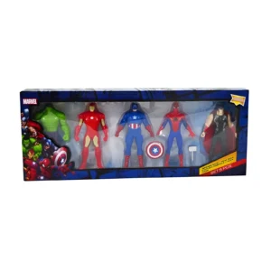 MUÑECO AVENGERS 9CM X5 EN CAJA 31X12.5X3CM - 54003 - Image 1