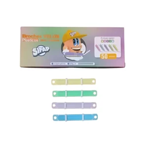 BROCHE NEPACO PLASTICO CAJA X50 UNIDADES COLORES SURTIDOS SIFAP - 2700100100 - Image 1