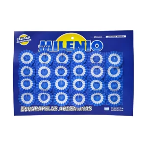 ESCARAPELA REDONDA PINTADA SIN BOTON X24 UNIDADES MILENIO - Nº134