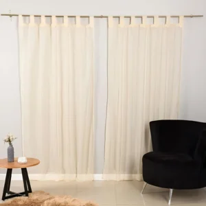CORTINA AMBIENTE VOILE NATURAL 130X205CM BLANCO PARIS - C4021 - Image 1