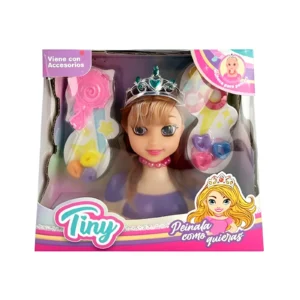 SET DE PELUQUERIA TINY CON MUÑECA EN CAJA 23.5X20X8CM - 54729 - Image 1