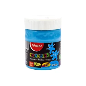 TEMPERA FLUO AZUL 200ML EN POTE MAPED - 826579 - Image 1