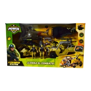 SET DE VEHICULOS MILITARES 15 PIEZAS EN CAJA  50X28X10.5CM - 55545 - Image 1
