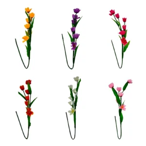 VARA NARCIZO 6 FLORES 100CM X UNIDAD COLORES SURTIDOS - Image 1