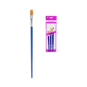 SET DE PINCELES SINTETICOS CHATOS EN BOLSA X6 UNIDADES - 165-1 - Image 1
