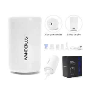 BOMBA ELECTRICA PARA BOLSAS AL VACIO CON USB 10.6X6.4CM WANDERLUST - 38634 - Image 1