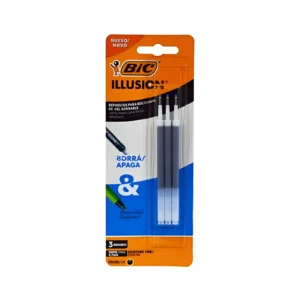 REPUESTO BOLIGRAFO BORRABLE ILLUSION NEGRO BLISTER X3 UNIDADES BIC - 935986 - Image 1