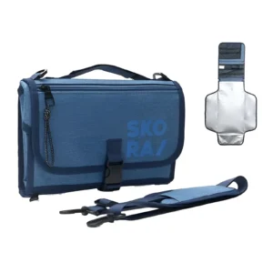 BOLSO BANDOLERA MATERNAL CON CAMBIADOR AZUL 28.5X20X6CM SKORA - 38288 - Image 1