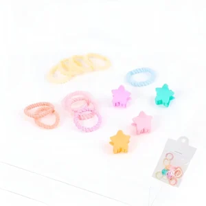 SET DE ACCESORIOS PARA PELO 14 PIEZAS COLORES SURTIDOS TRENDY - 51855 - Image 1