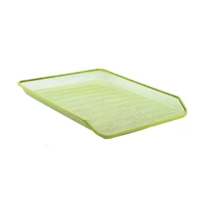 BANDEJA 1 PISO A4 MALLA METALICA VERDE LIMON VALUES - TC18-34VL - Image 1