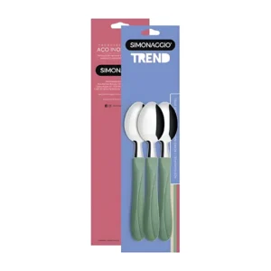 CUCHARITA LINEA TREND VERDE OLIVE X3 UNIDADES SIMONAGGIO - TD11/3-OL